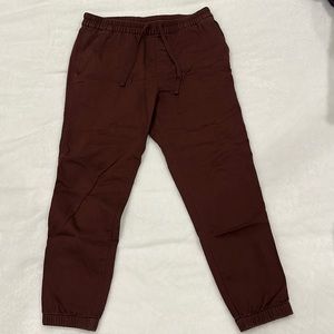 Brownish-red joggers